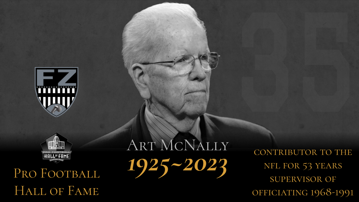 Art McNally, The Only Official In The Pro Football Hall Of Fame And ...