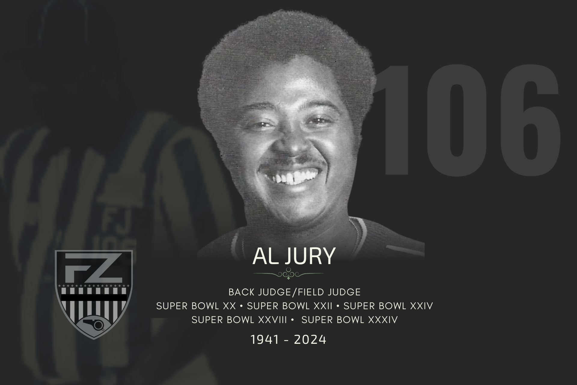 5time Super Bowl official Al Jury passes away Football Zebras